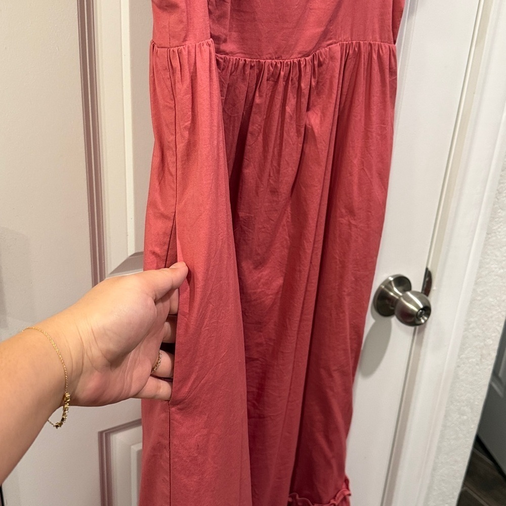 Donna Morgan Midi Ruffle Tiered Dress - Picture 7 of 13